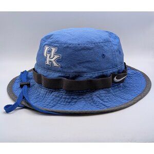 VTG Nike Kentucky Wildcats UK Bucket Hat S/M Swoosh Blue Vintage Y2K Boonie